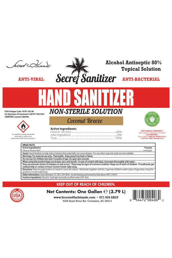 Lemon Secret Sanitizer (Liquid)